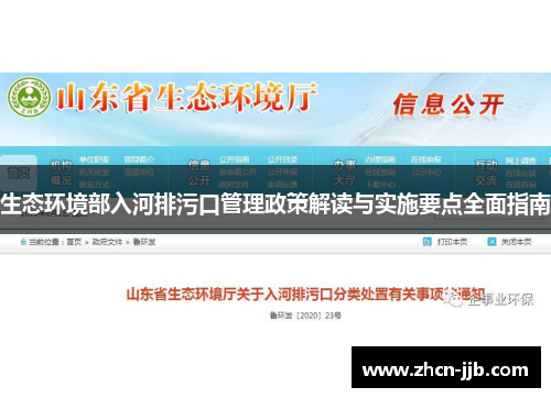 生态环境部入河排污口管理政策解读与实施要点全面指南